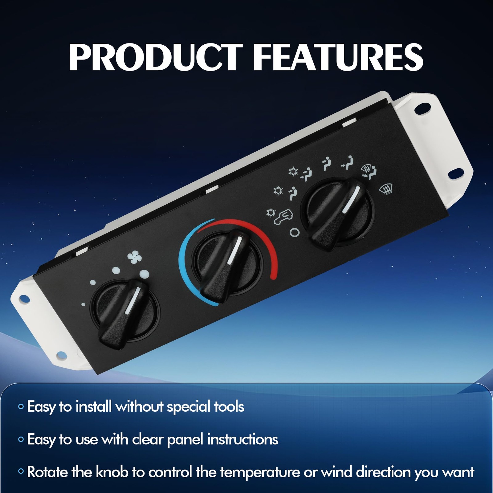 Front Climate Control Module (55037473AB) Black