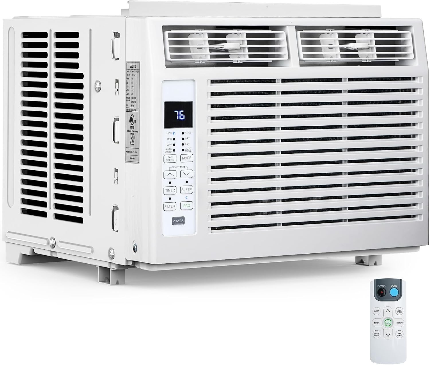Electactic 6000BTU Window AC Cools 250sqft