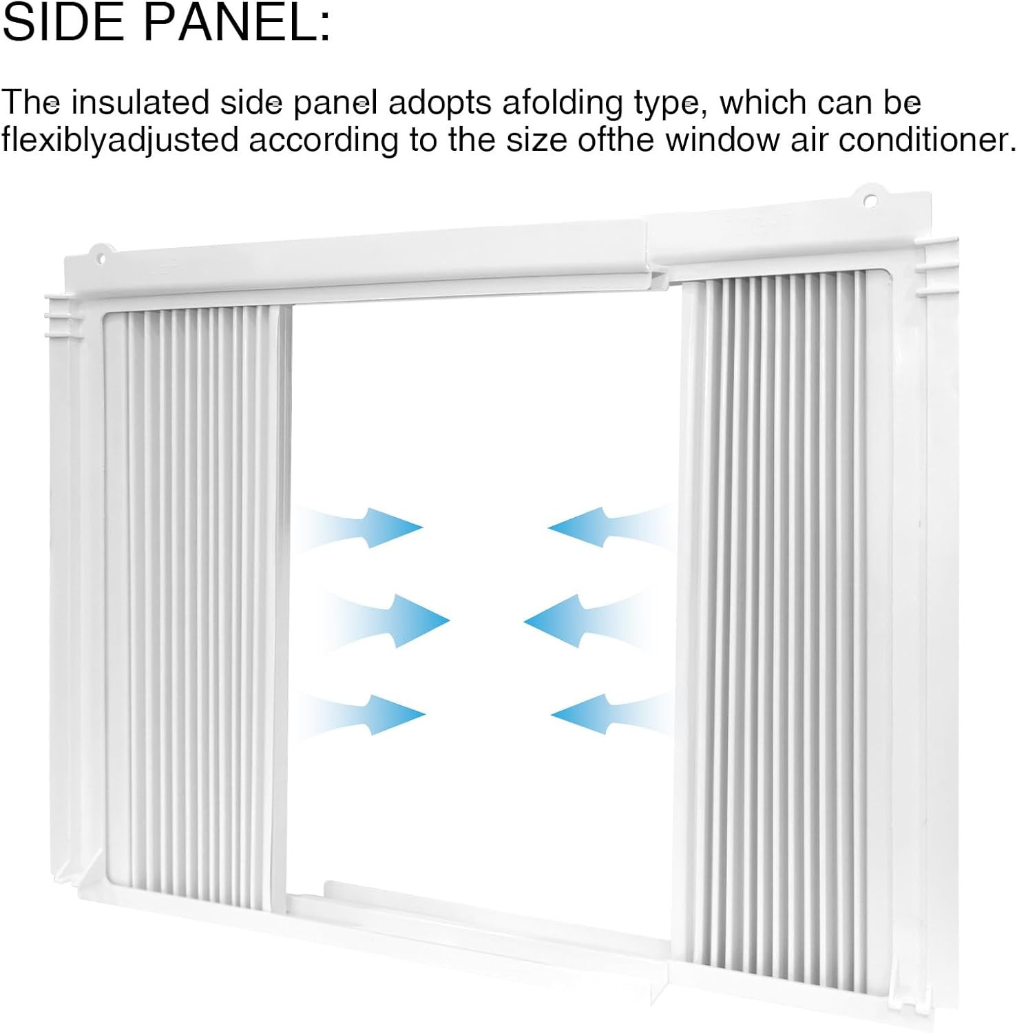 Window Air Conditioner Side Panels with Insulating Foam Frame