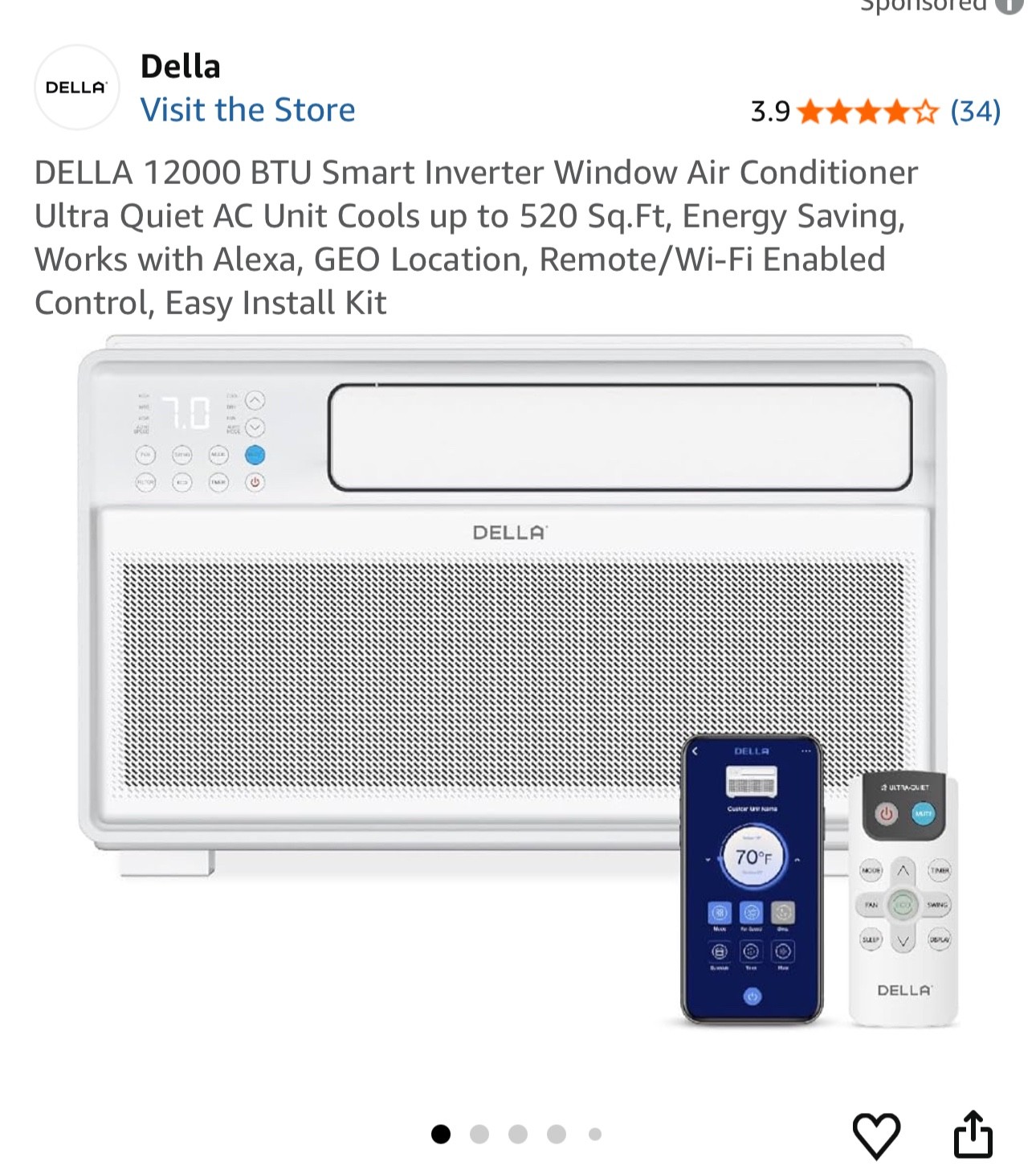 della 12000 btu window air conditioner
