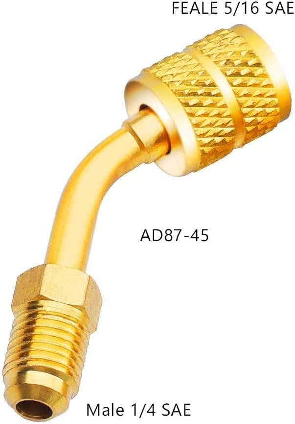 R410A Adapter 2 Pack 5/16 SAE Female 1/4 SAE Male HVAC