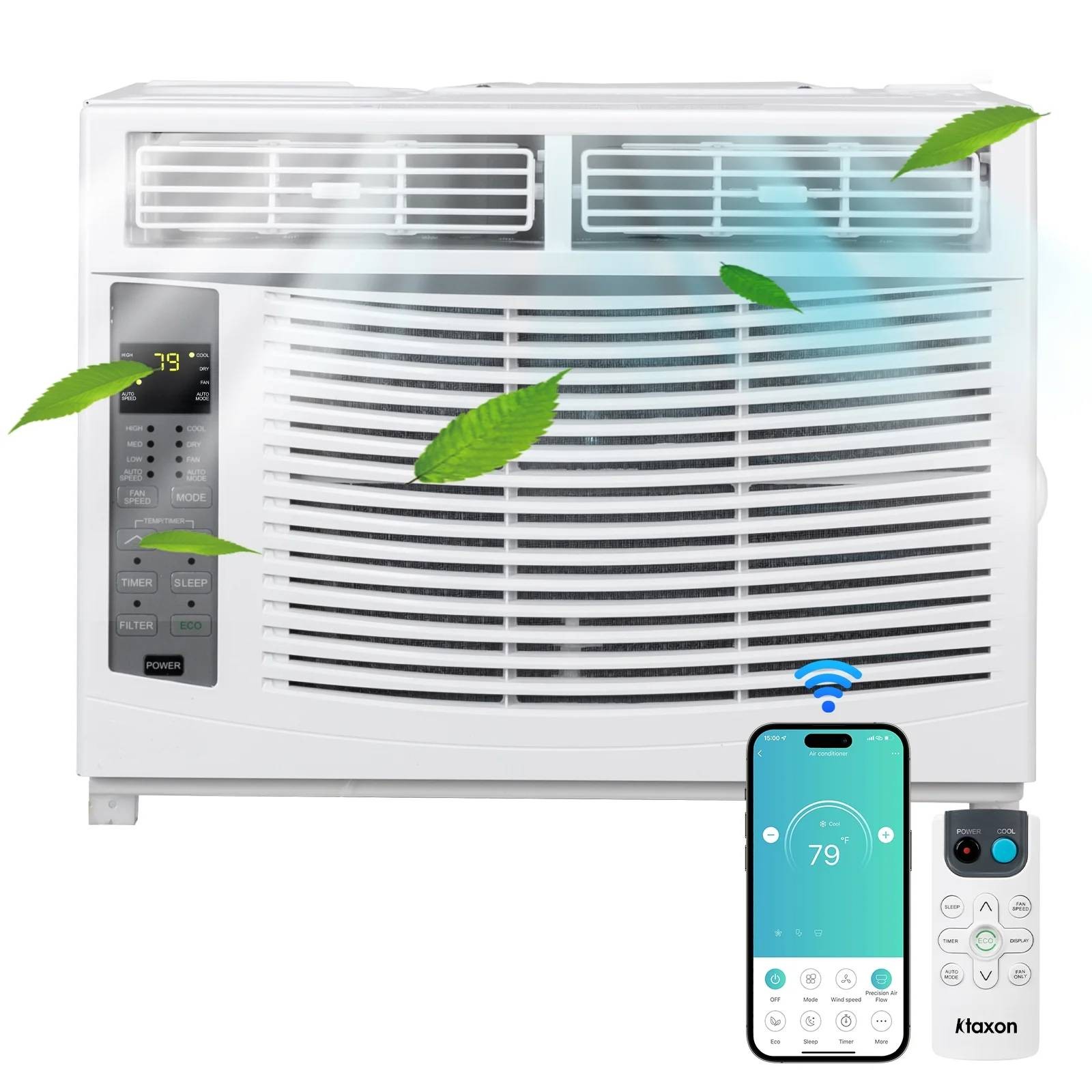 6,000 BTU Window Air Conditioner 3 Speeds Cooling Area up to 250 sq.ft AC Unit