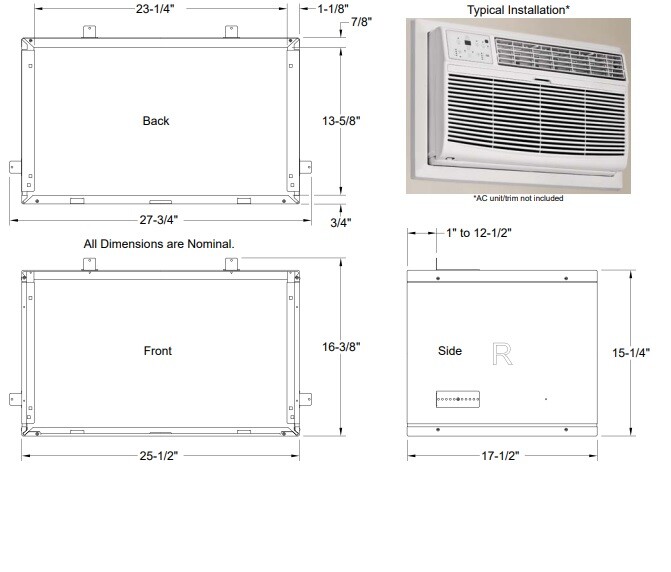 10K BTU 230/208-Volt Through the Wall Unit Air Conditioner Energy Star & Sleeve