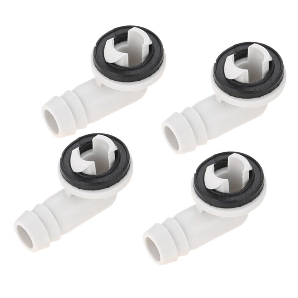 4pcs Air Conditioner AC Drain Hose Connector Elbow Fitting&Rubber Ring Parts USA