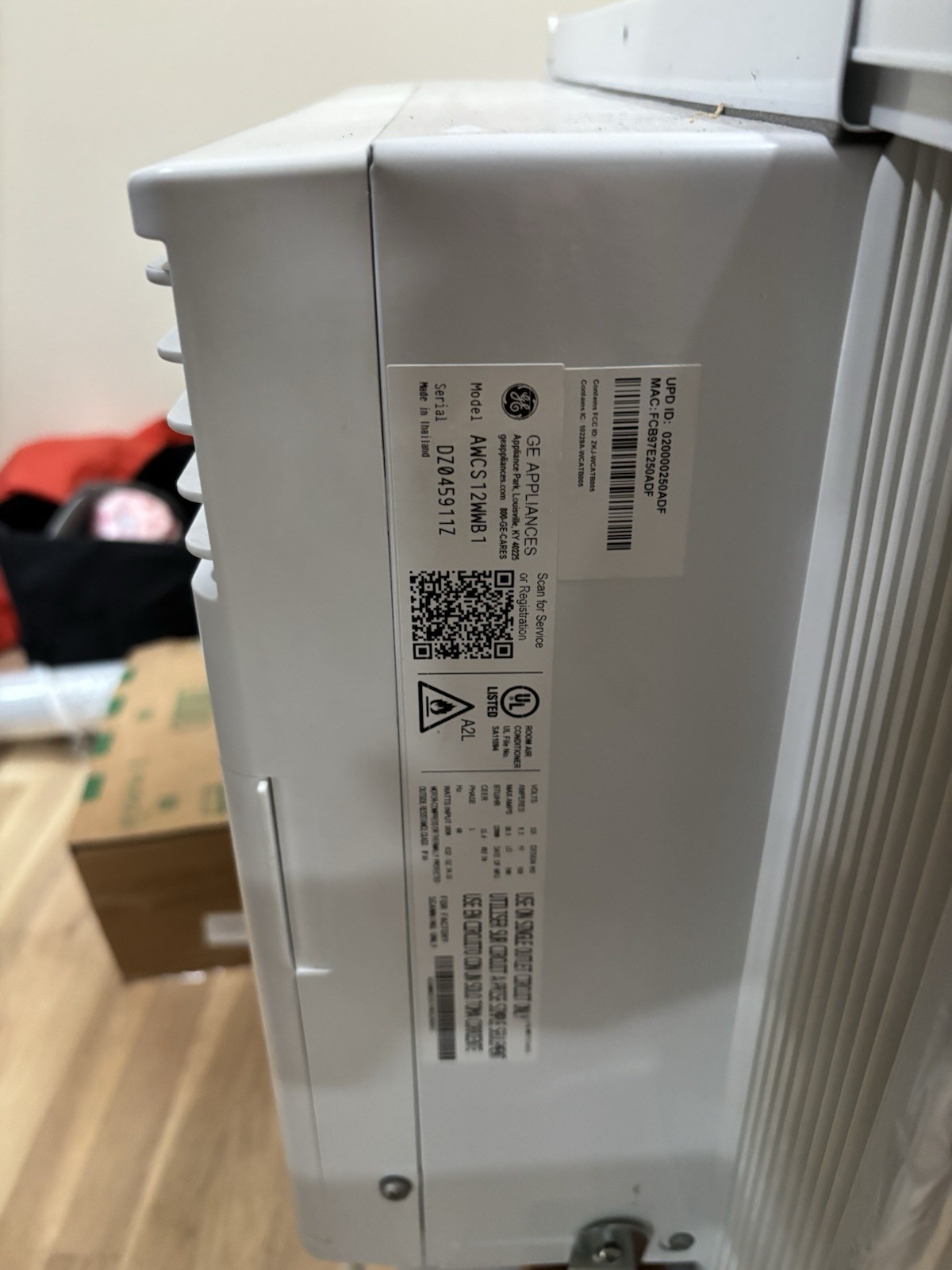 GE Window Air Conditioner Unit 12000 BTU Smart WiFi with Remote Control New Open