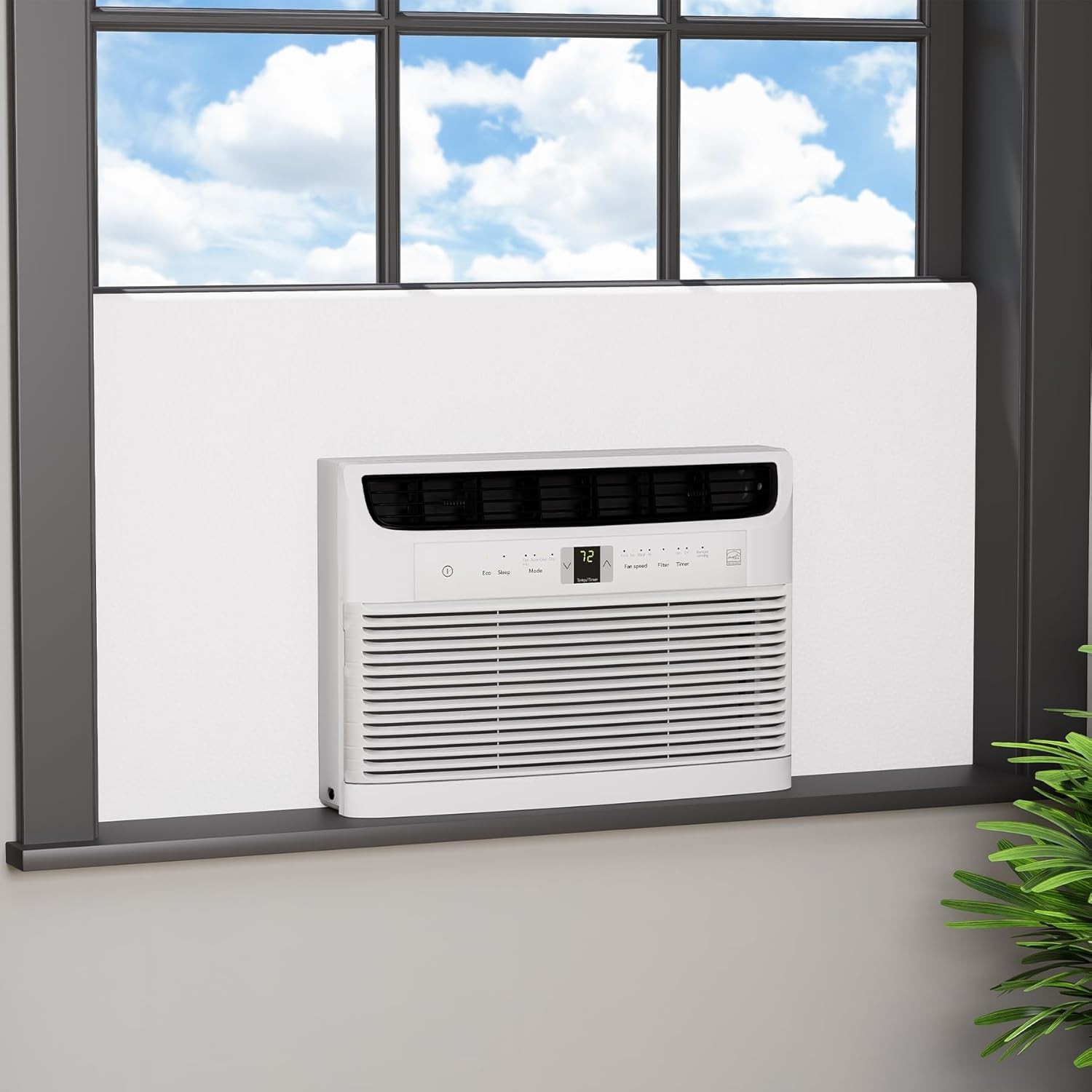 Full Surround Window AC Insulation Foam Side Panels Air Conditioner Units
