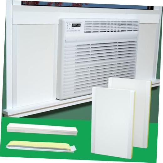Window Air Conditioner,Side Insulated Foam Panel, Summer/Winter Heat and WHITE