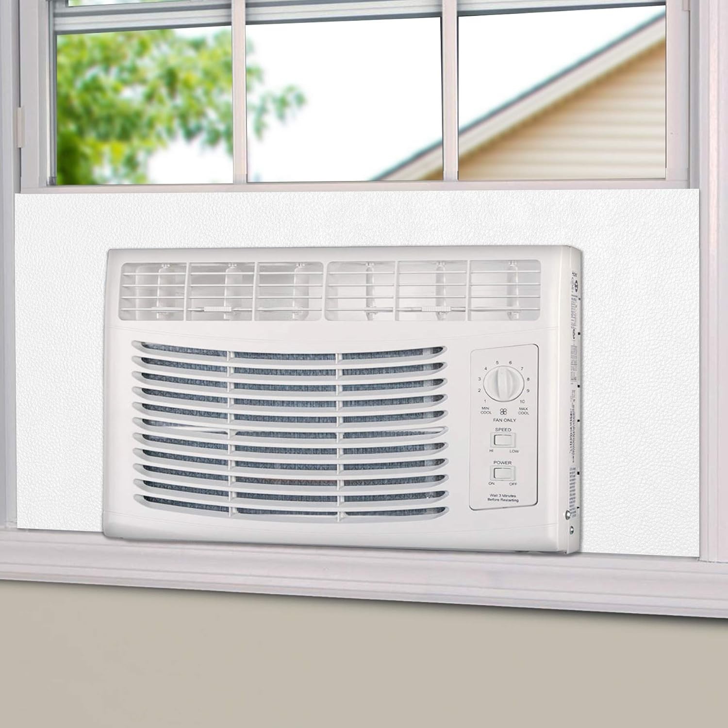 BJADE&rsquo;S Window Air Conditioner Side Insulated Foam Panel, One-piece Full Surr…