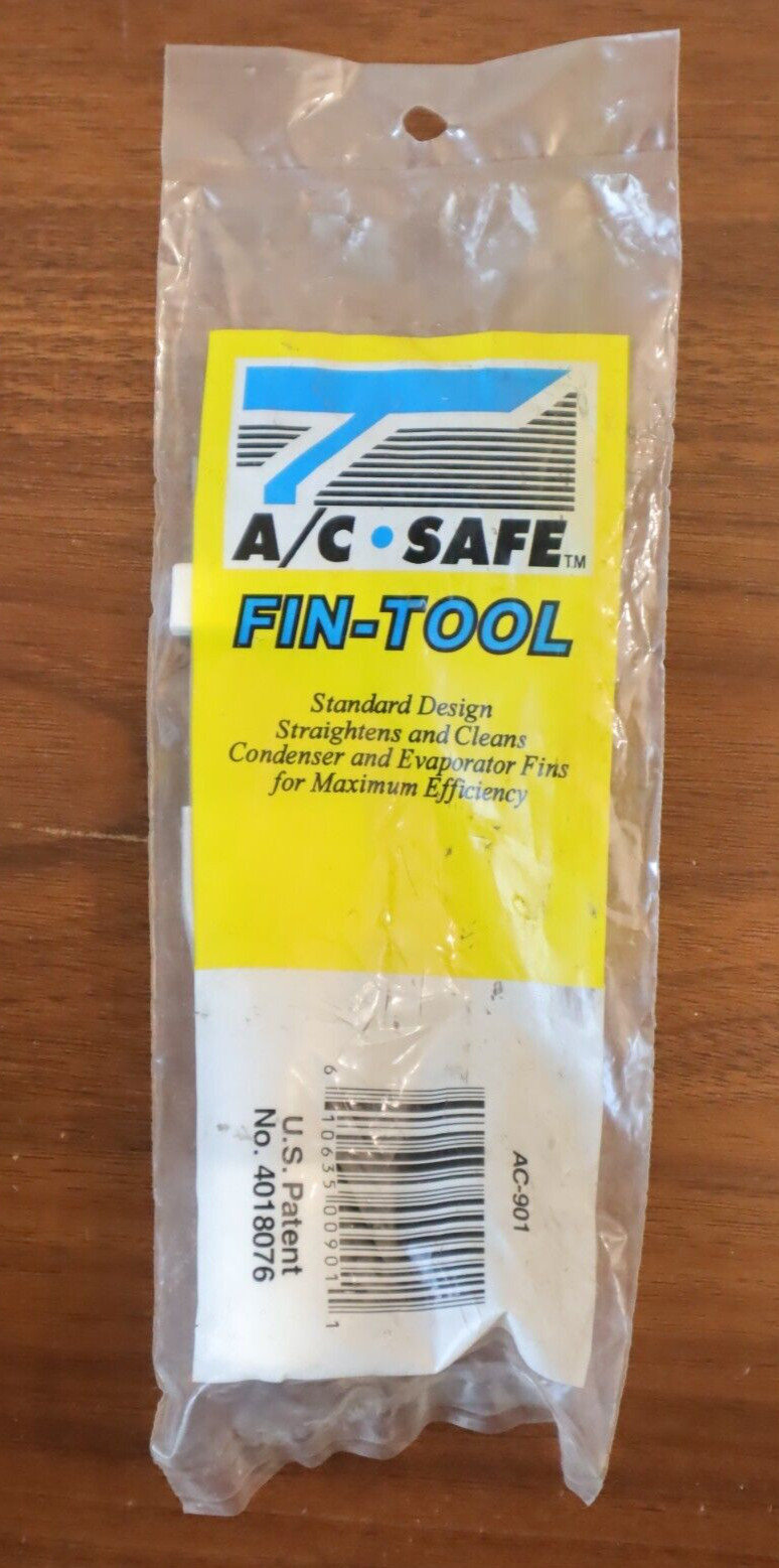 ☑️AC Safe AC-901, White & Silver Aluminum-Steel Air Conditioner Fin Cleaner Tool