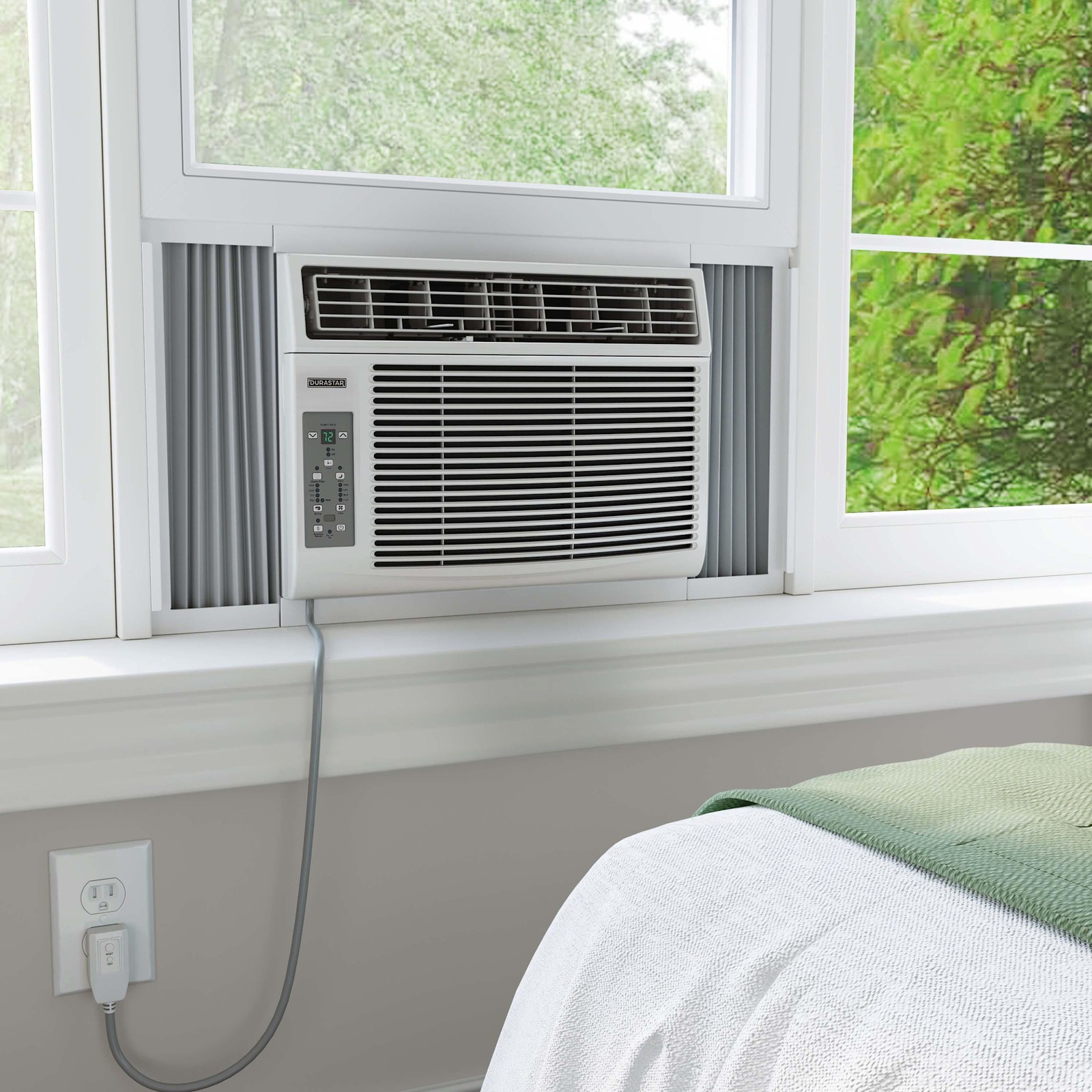 Durastar DRWAC081XNA1 8,000 BTU 115V Window Air Conditioner and – White