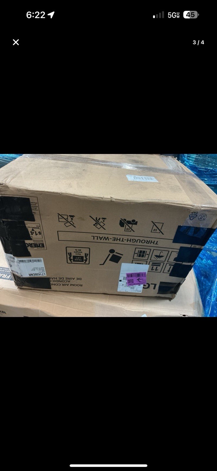 LG LT1430CNR 14,000 BTU Through-the-Wall/Window AC 208/230V White