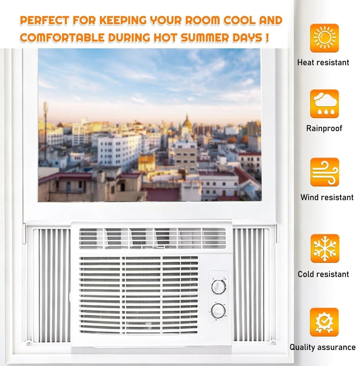 Window Air Conditioner Side Panel Frame Kit Compatible With 5000 Btu Units