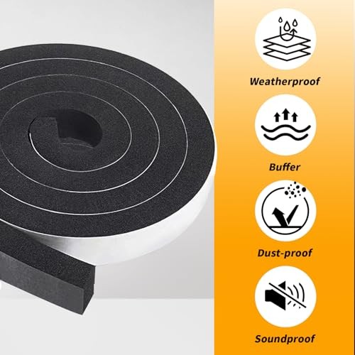 Air Conditioner Window Seal-1 Roll, 2 Inch Wide X 1 2&Prime;(W) x 1&Prime;(T) x 6.5&Prime;(L)