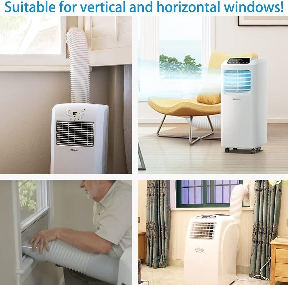 Portable Air Conditioner Window Vent Kit, Adjustable Window Seal with 5.1 Inc…