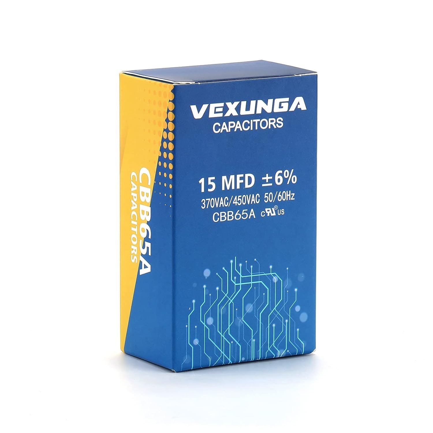 15uF 370/440VAC Oval Capacitor for AC, Pool Pump & Motor Start Applications