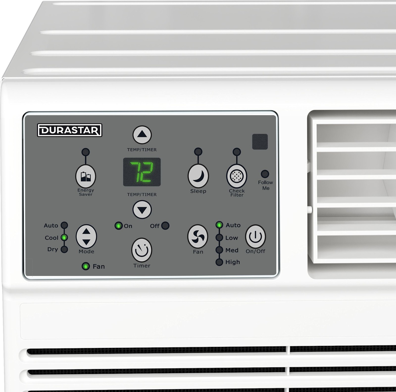 Durastar DRTAC101XNA1 10,000 BTU 115V Through the Wall Air – White