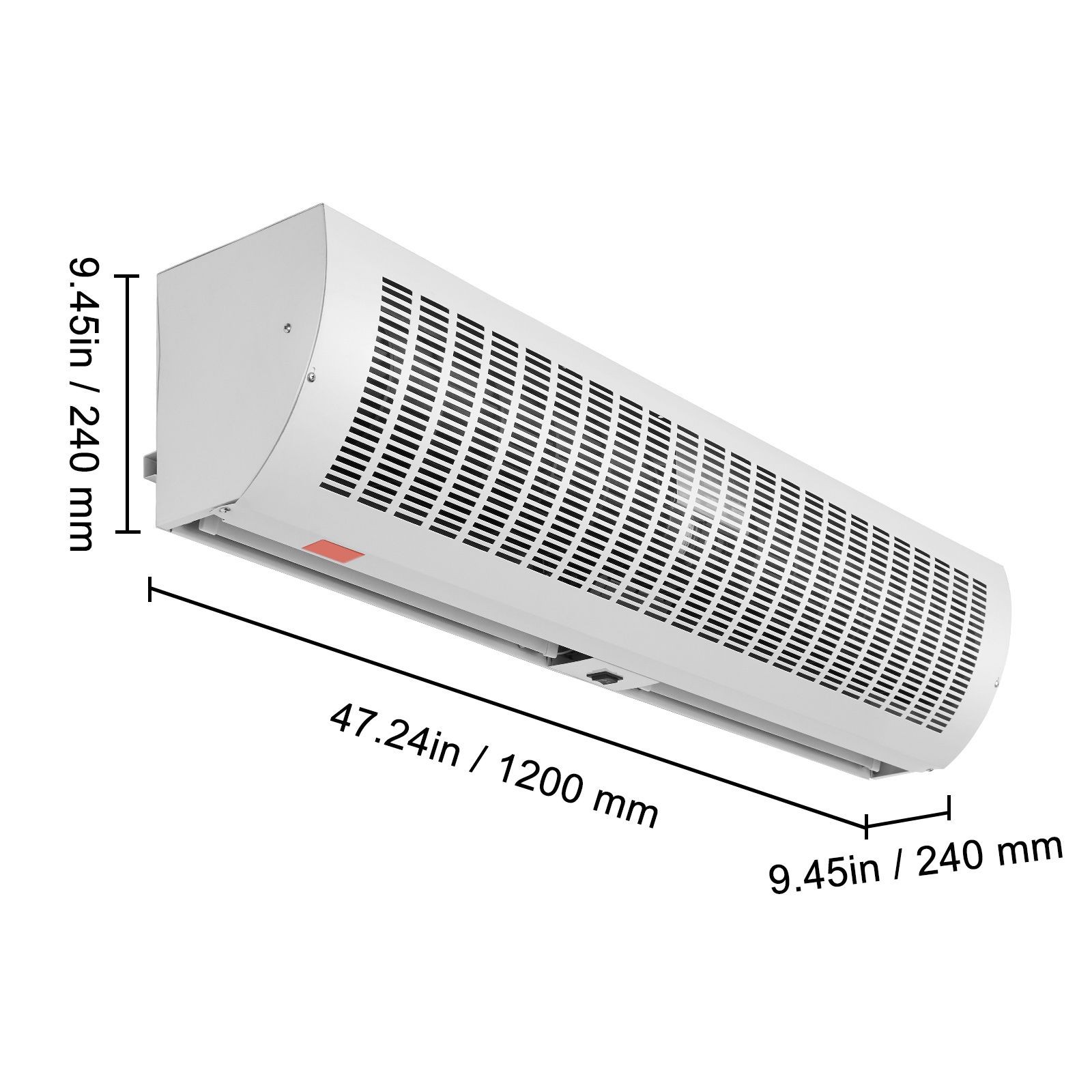 48in Commercial Air Curtain 1650CFM 2-Speed Indoor Door Fan