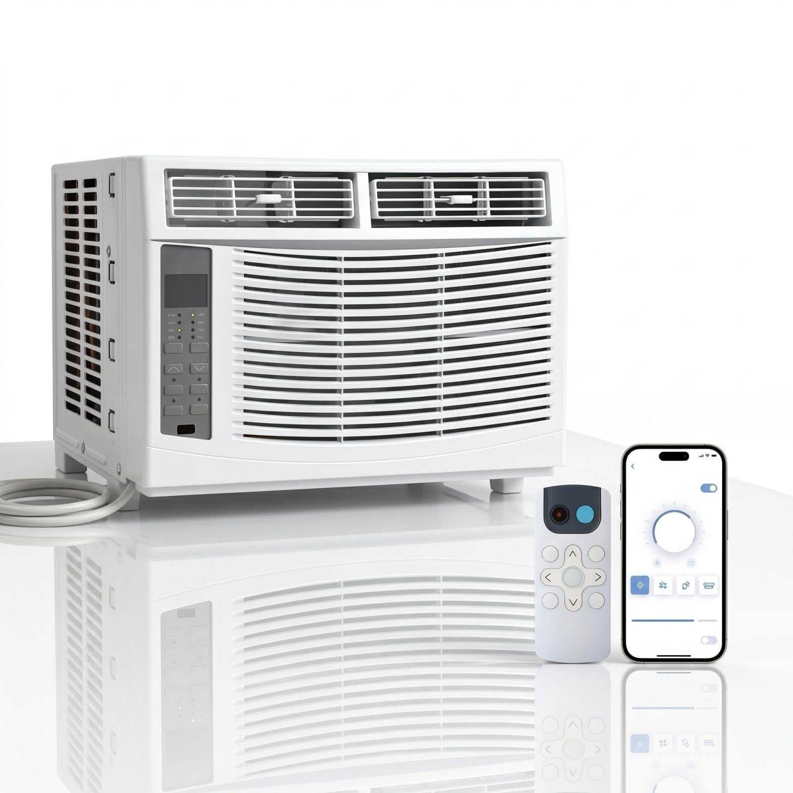 6000 BTU Window Air Conditioner with WiFi Energy Efficient/Remote/Application US