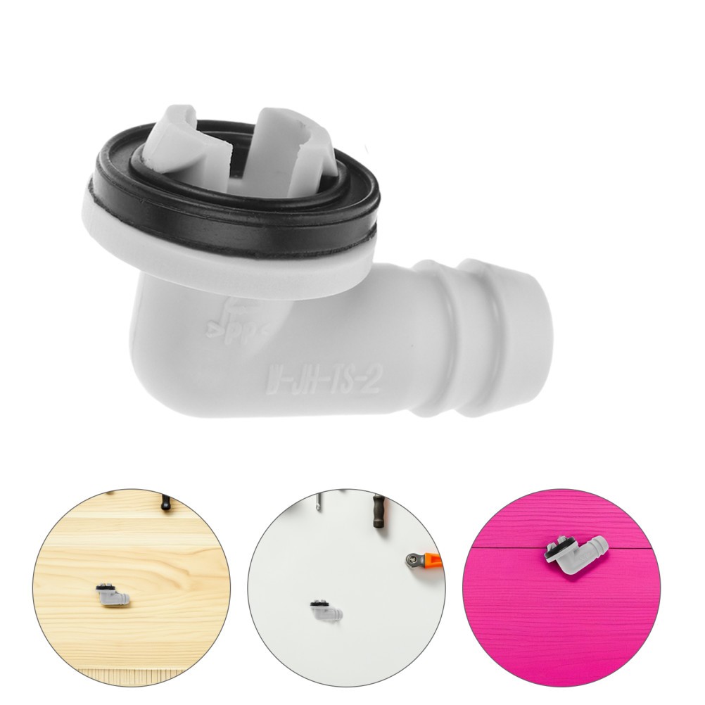 6 PCS Ac Drain Hose Connector Elbow Fitting Air Conditioning Pipe Adapter