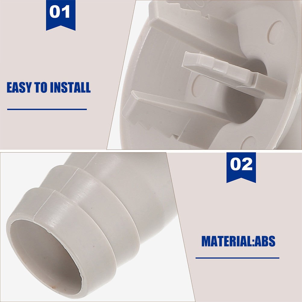 6 Pcs Replacement Air Conditioner Drain Hose Connector Plastic Elbow Fittings