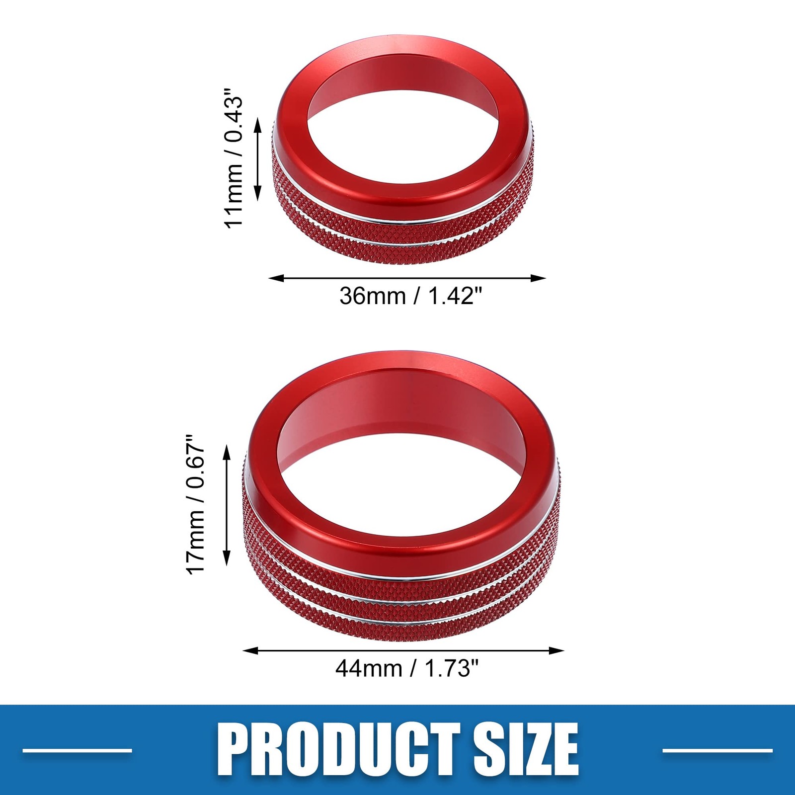 ABSOPRO AC Knobs Decals for Dodge Durango 14-20 Jeep Cherokee Grand Cherokee
