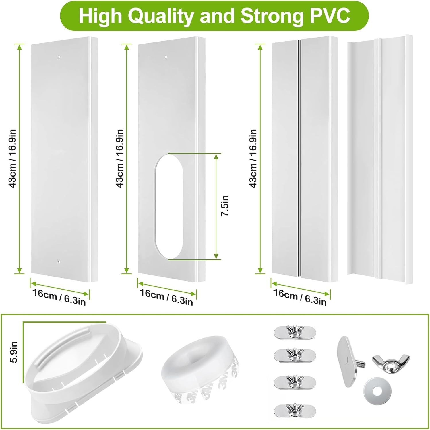 Upgrade Portable Ac Window Vent Kit Ac Window Seal Kit Portable Air Conditioner