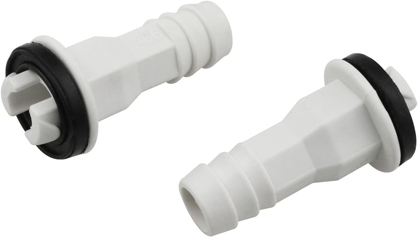 Air Drain Connector Straight Pipe Window AC Drain Kit with Rubber Ring 4