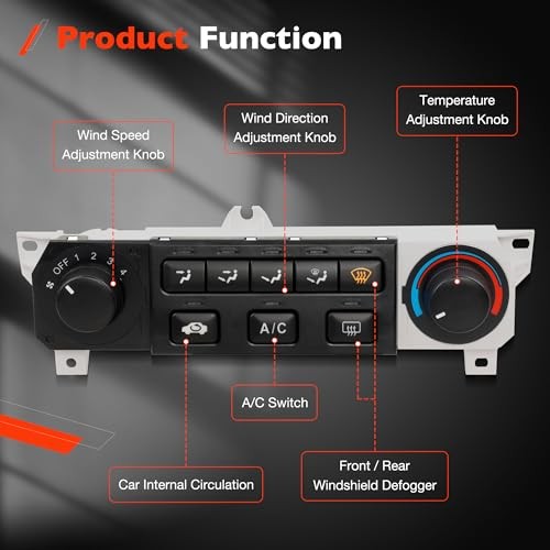 599-268 Climate Control Module A/C Heater Air Conditioning Panel 1998-2000