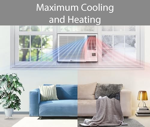 FI ENABLED WINDOW AC COOL HEAT REMOTE R32 – LG 7,600 BTU SMART WI