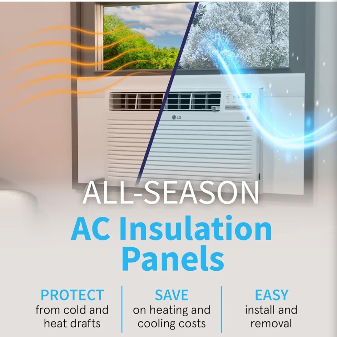 Surround Insulation Side Panels White for Window AC Unit Air Conditioning