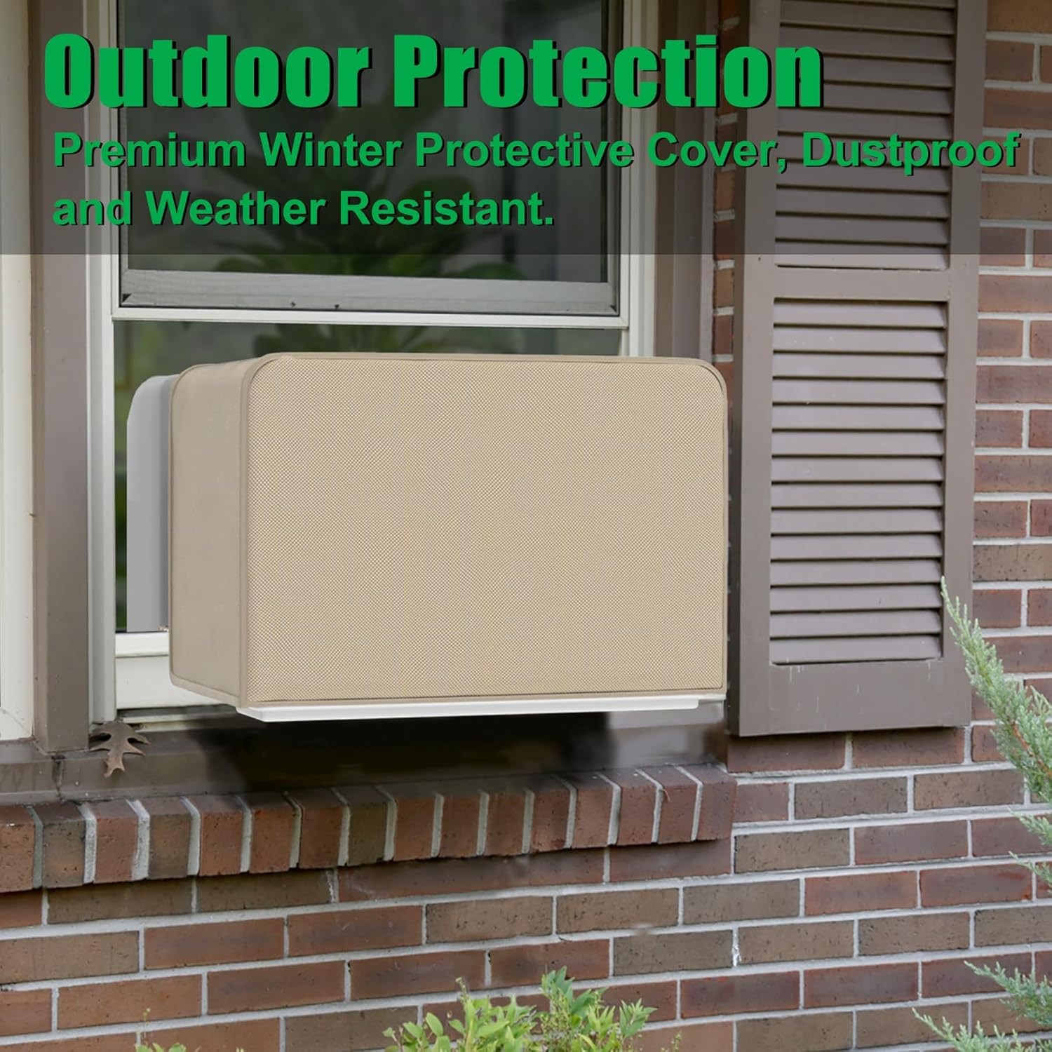 Window Air Conditioner Cover Compatible with Midea U Shaped Window AC Unit Fit