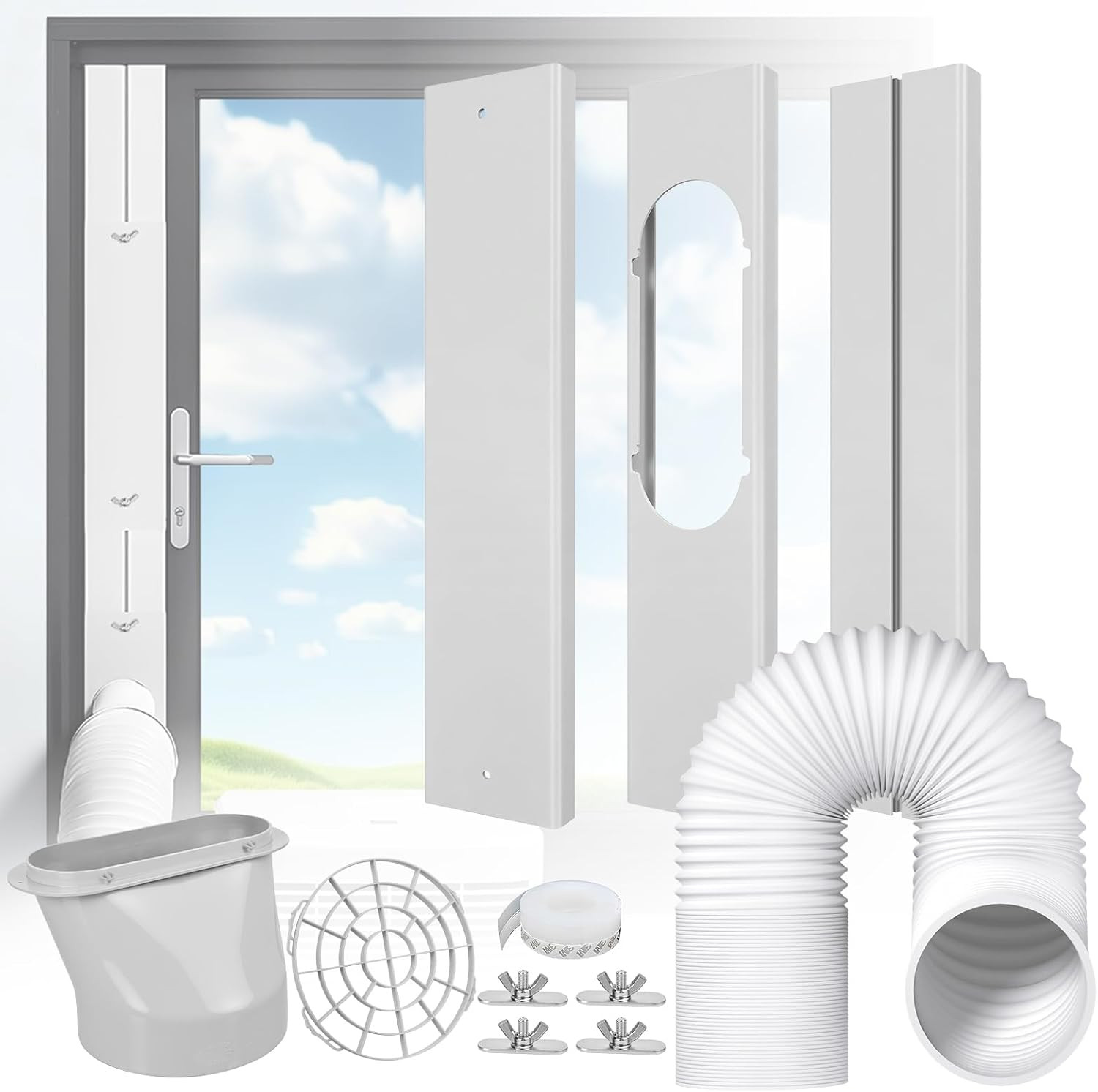 Portable Air Conditioner Window Kit – Adjustable Universal Window Seal AC Vent K