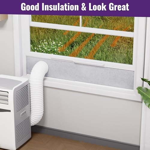 Insulated Foam Panels for Portable AC Window Vent Kit,Adjustable Thick Air