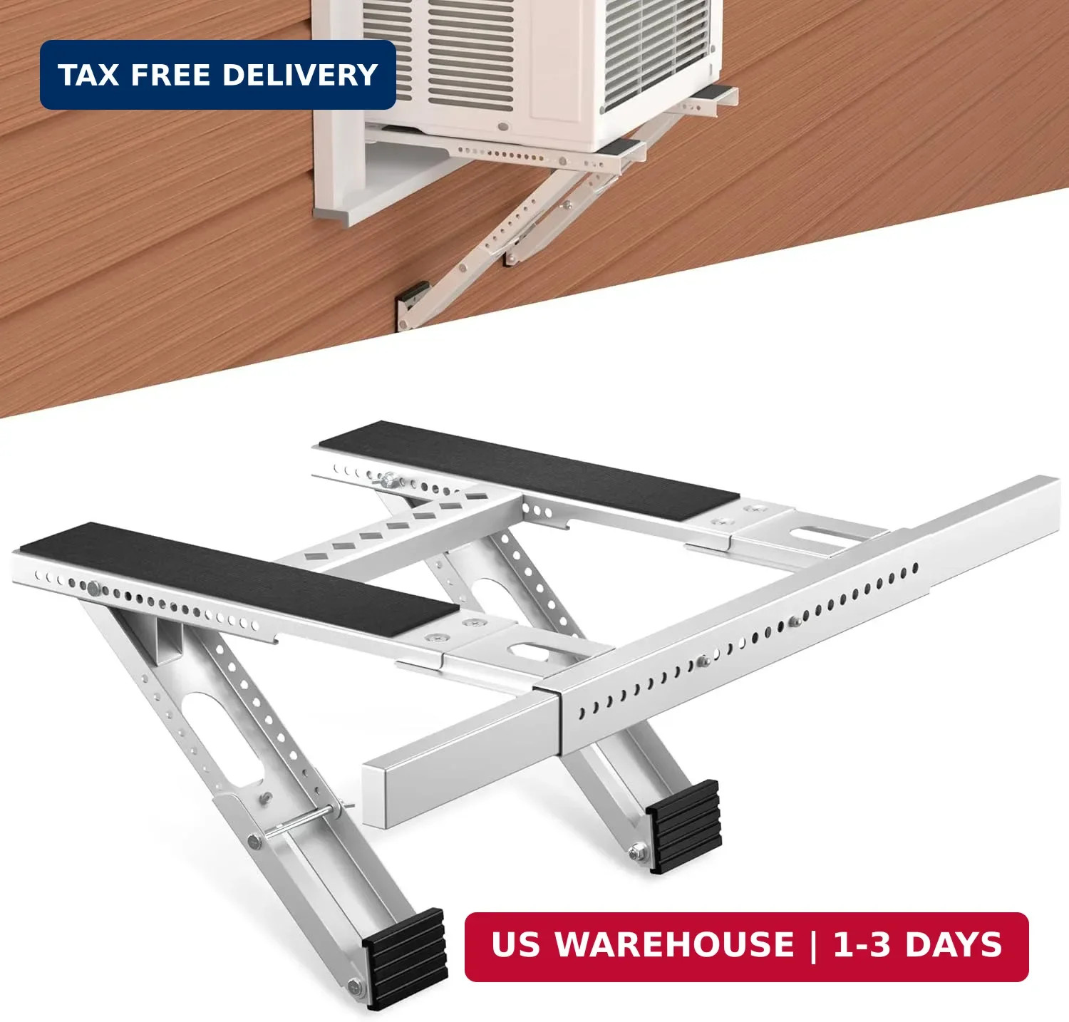 Window AC Bracket No Drilling, Heavy Duty Drilless Window Air Conditioner Suppor