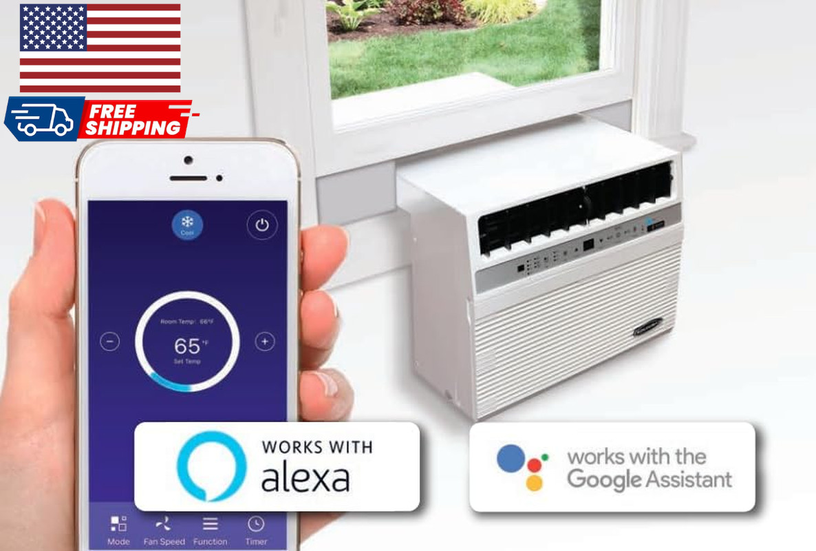 12,000 BTU Window Air Conditioner with 10,000 BTU Heater Cooling 115 Volts 12.5&Prime;