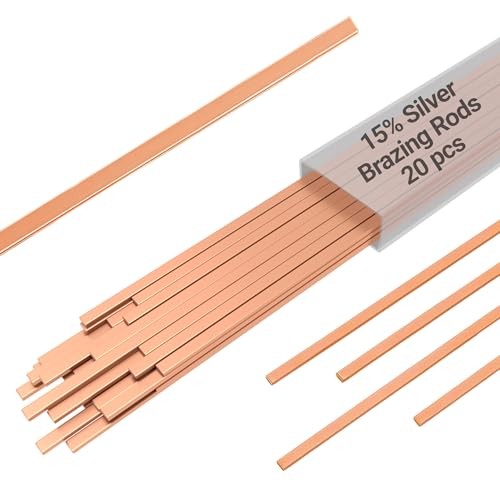 15% Silver Brazing Rods AWS BCuP-5 20 20PCS,BCup-5,15% Silver Length-10 Inch
