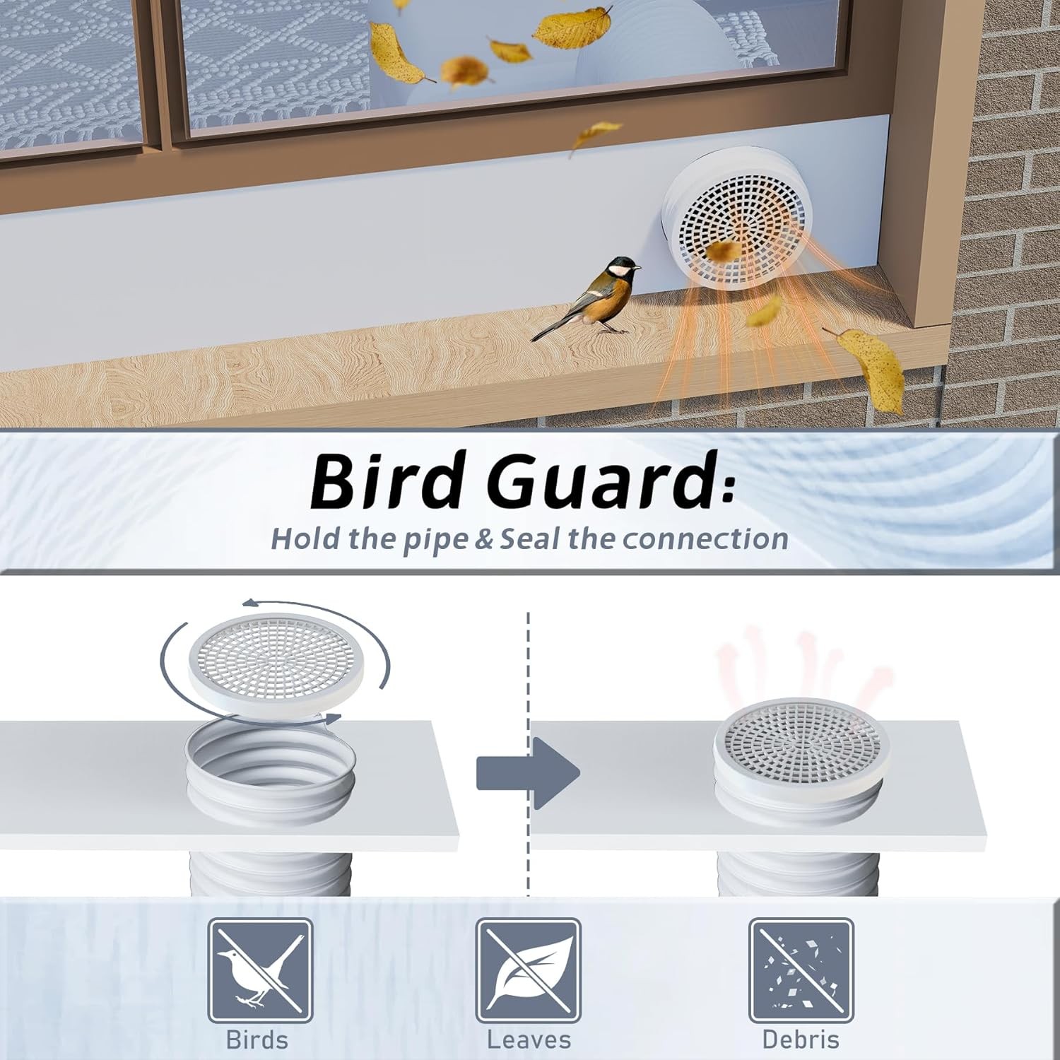 Portable Air Conditioner Window Seal Kit with Insulation Foam Panels Adjustable