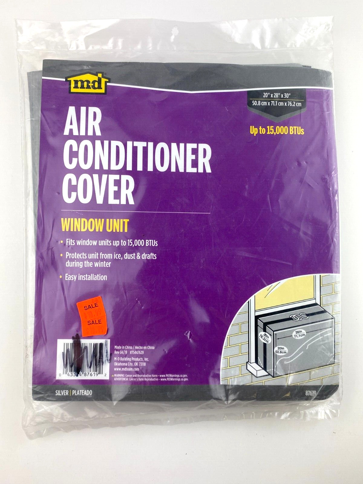 Air Conditioner Cover FOR AC Window Unit 20&Prime;x28&Prime;x30&Prime;