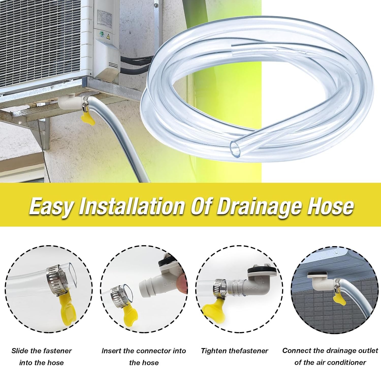 Air Conditioning External Unit Drainage Kit, AC Drain Hose Elbow Fitting for …