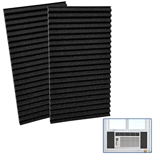 YoleShy Window Air Conditioner Side Panels Foam Panels for Window Air Black