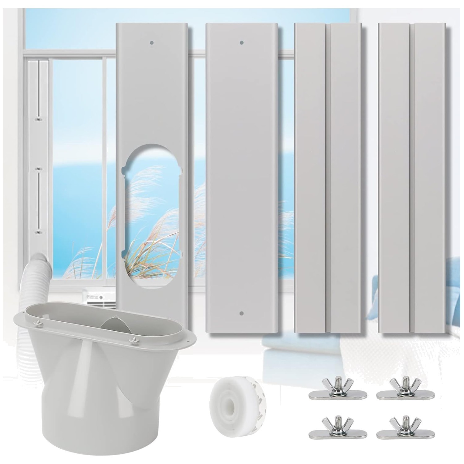 Adjustable Vertical/Horiz. Sliding Window Kit