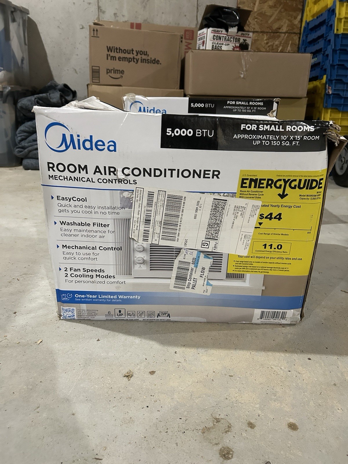 Midea 5000BTU 115V Mechanical Room Air Conditioner – White