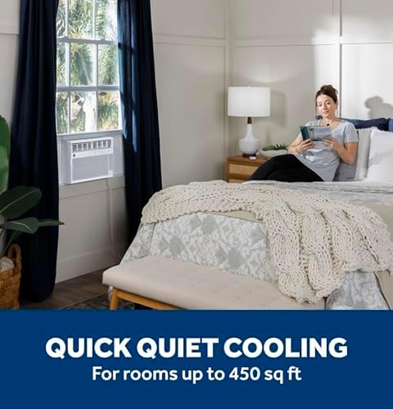 GE Window Air Conditioner 12,000 BTU for Rooms up to 550 Sq Ft., Wi-Fi Enabled,
