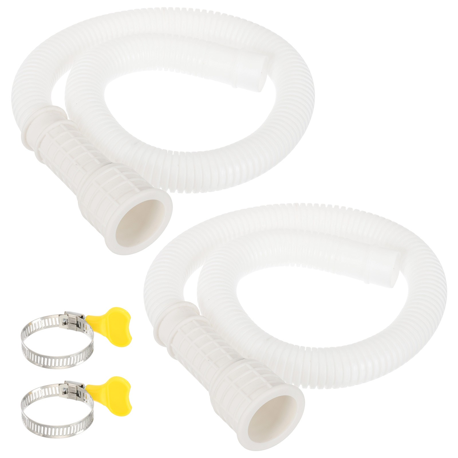 2 Set 1.64ft Air Conditioner Drain Universal AC Drain Connector Hose with Clamp