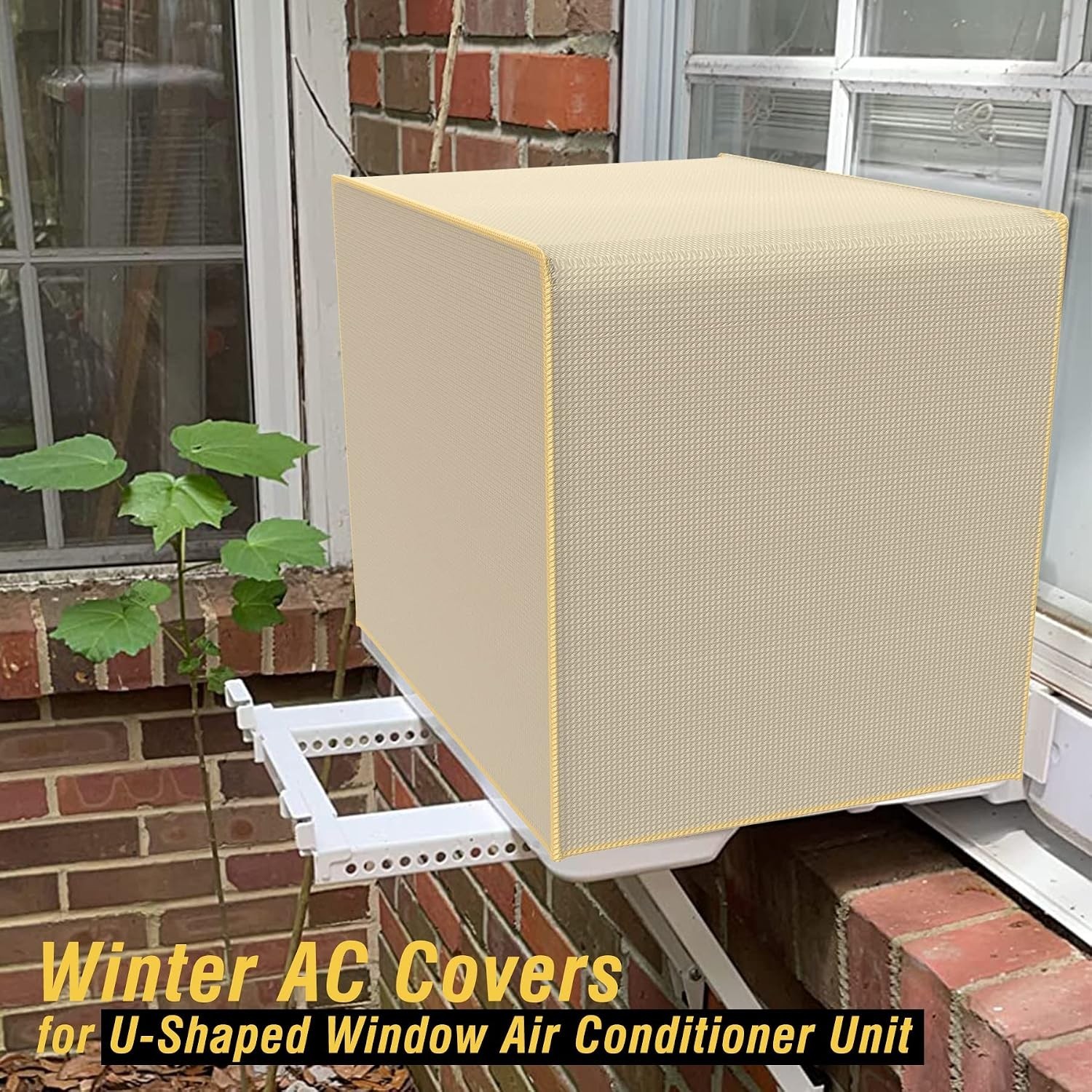 Window Air Conditioner Cover for U-Shaped Window AC Units 8,000BTU 10,000BTU ..