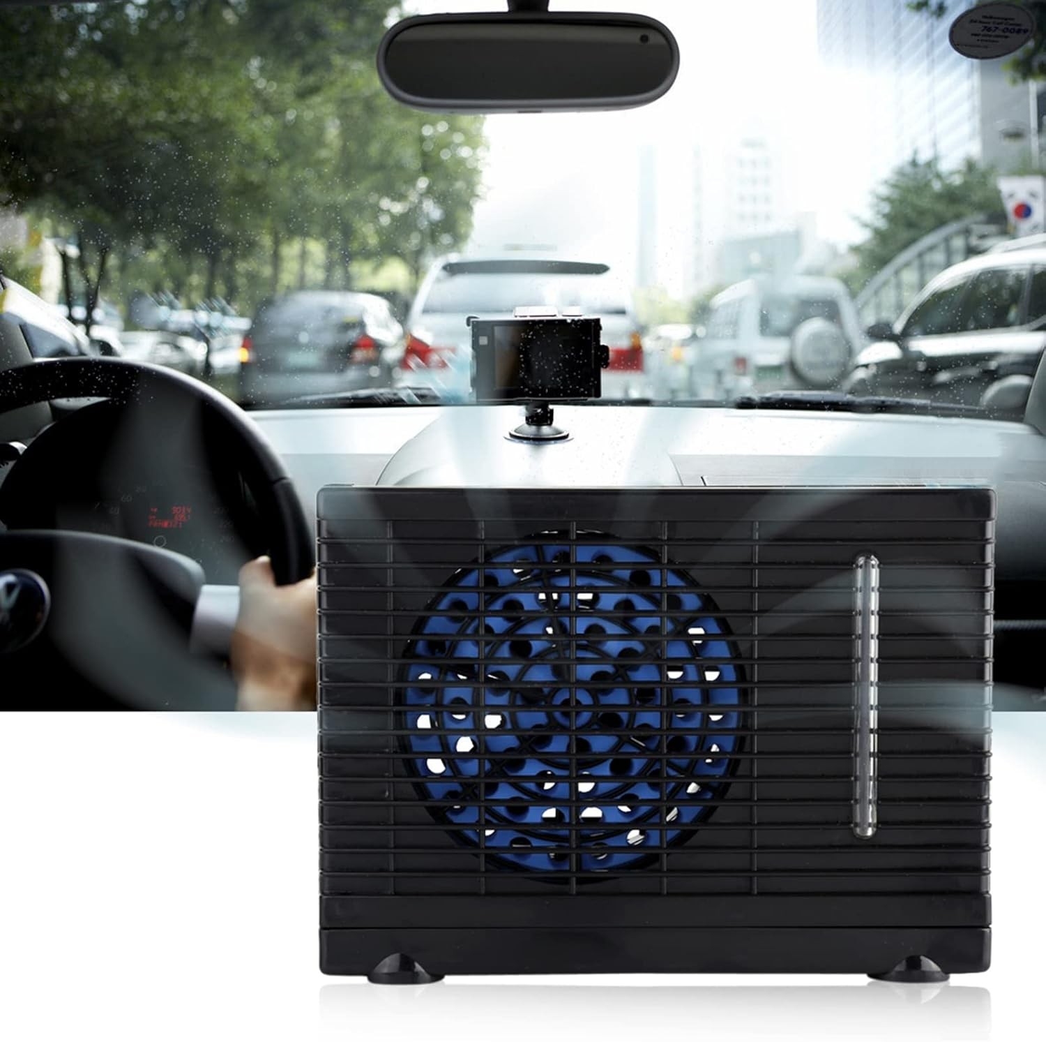 Portable Car Air Conditioner – 12V Mini Evaporative Cooling Fan for Vehicles