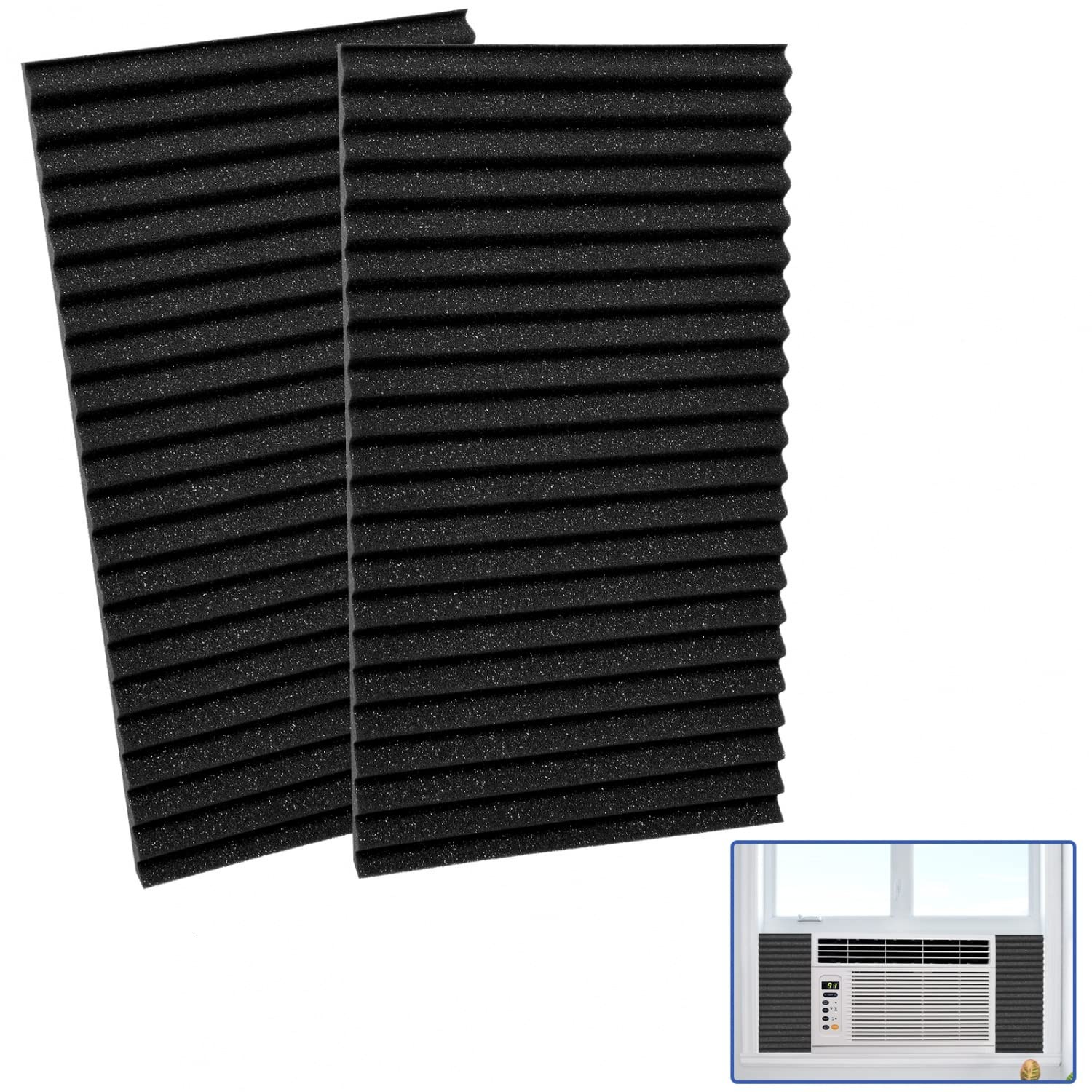 Window Air Conditioner Side Panels Foam Insulation Filler Seal Kit for AC Units