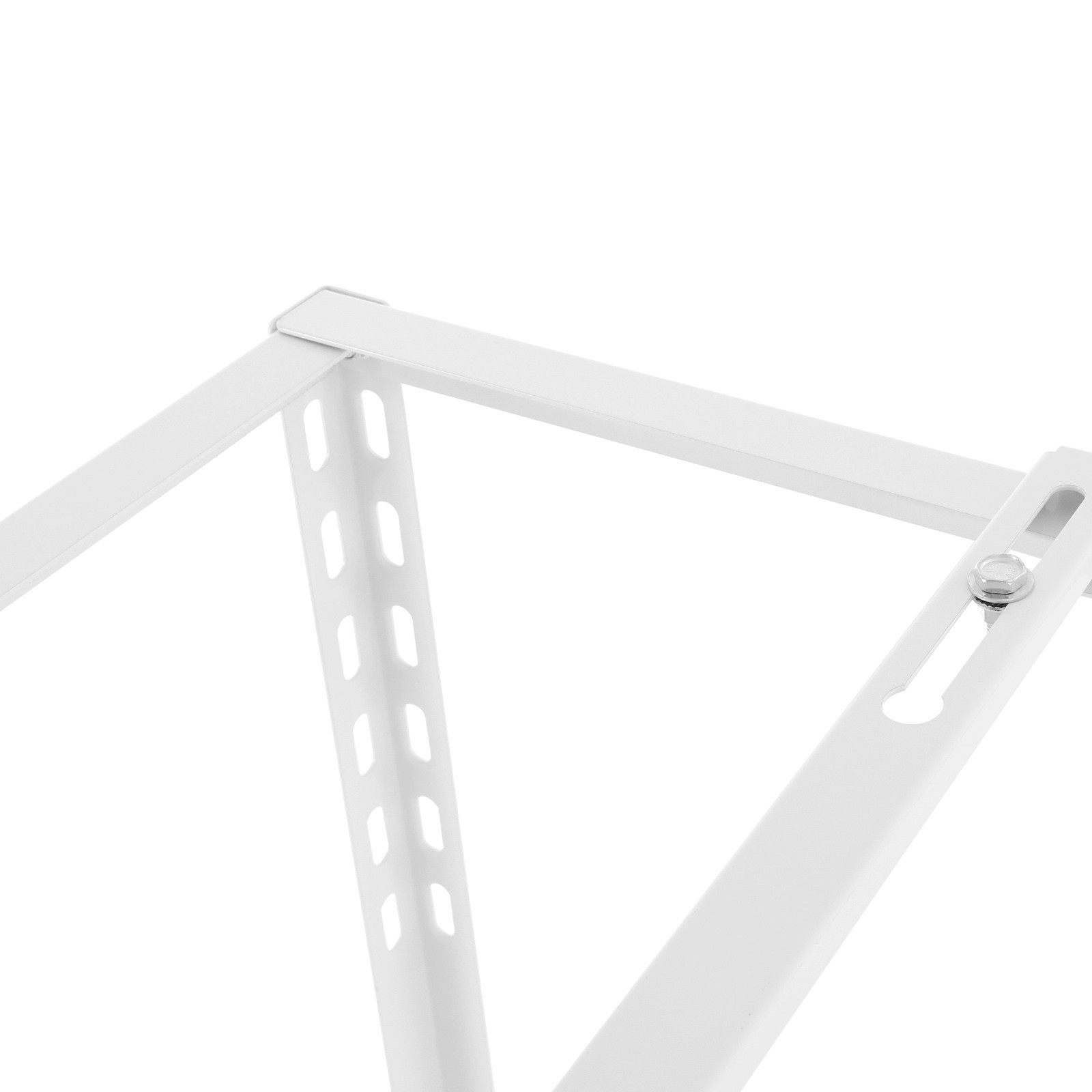 35x20x35in White AC Support Bracket Double Tier 110LB Capacity for Outdoor Unit