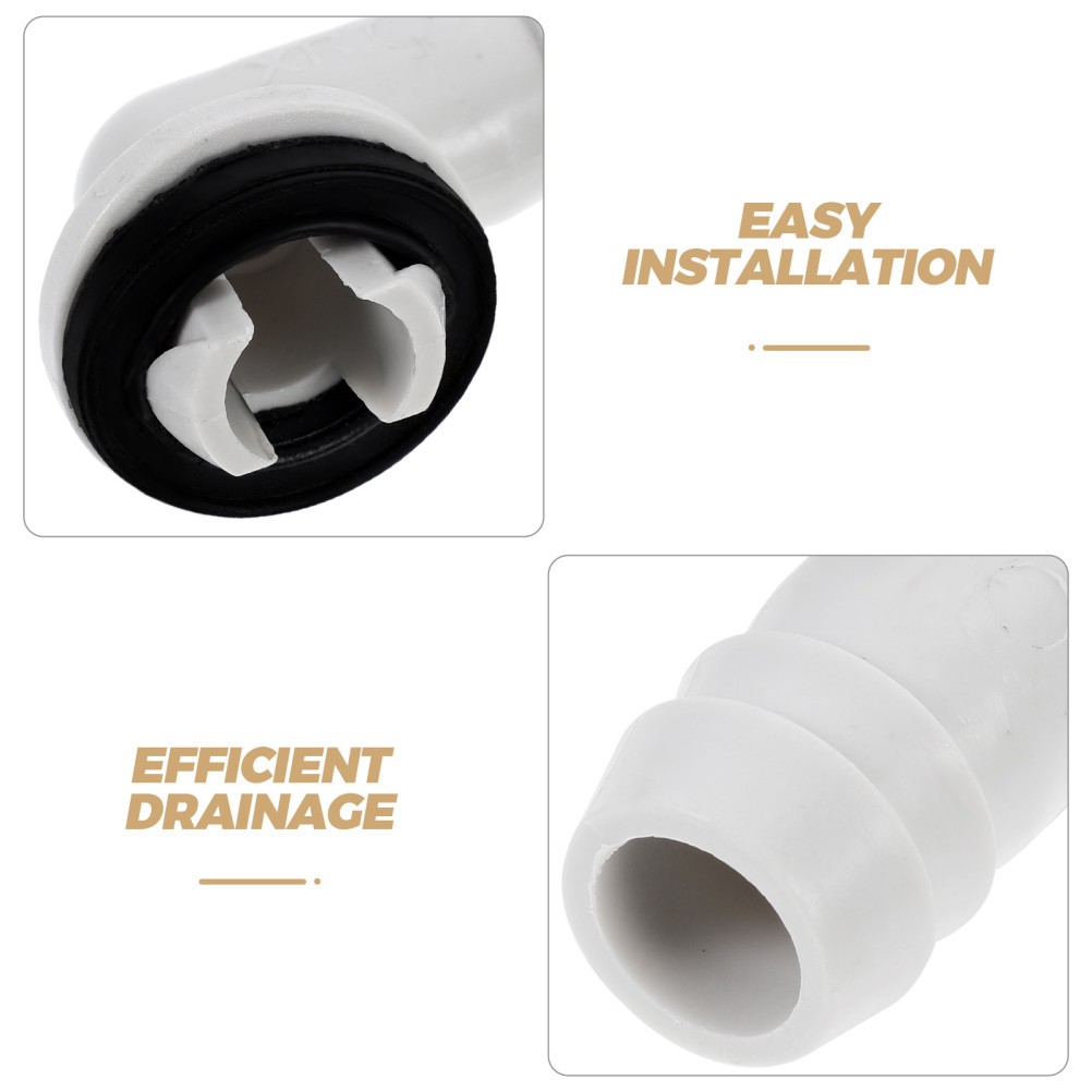 Air Conditioner Drain Hose Fitting Elbow Connector Grey Abs Material Compatible