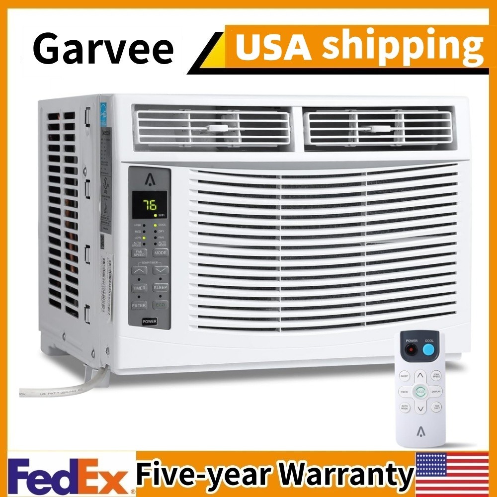 Window Air Conditioner 6000 BTU Window AC Unit Cool Rooms up to 375 Sq.Ft.